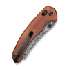 Civivi Sixgill Knife Guibourtia Wood, Damascus by Gavko Knives (C24050-DS1)
