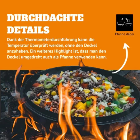 Petromax Cast Iron Spirit Oven FT9-T without feet