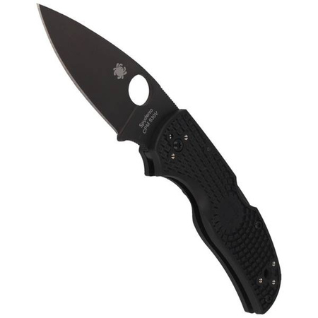 Spyderco Native 5 Black Blade FRN Black Plain Folding Knife (C41PBBK5)