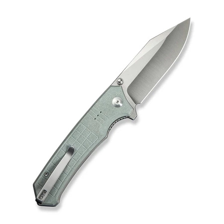 Civivi Tacticorix Gray Shredded G10 Folding Knife, Satin Nitro-V (C23055-3)