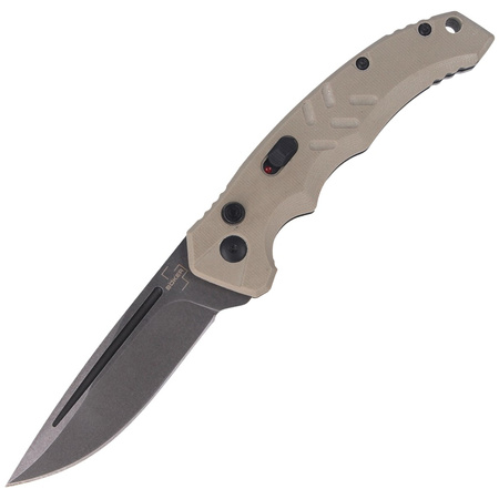 Böker Plus - Intention II automatic knife Coyote G10, Stonewashed (01BO483)