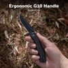 Civivi Clingman Black G10, Black Stonewashed Nitro-V Folding Knife by Taylor Martin Best Damn EDC (C23065-1)