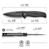 Civivi Incindie Black G10 Folding Knife, Black Stonewashed (C23053-1)