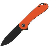 CIVIVI Elementum Flipper Orange G10, Black Stonewashed (C907Y) knife