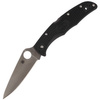 Spyderco Endura 4 FRN Black Flat Ground Plain Folding Knife (C10FPBK)