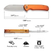 Civivi Chevalier II Folding Knife Orange Aluminum, Satin 14C28N (C20022B-2)