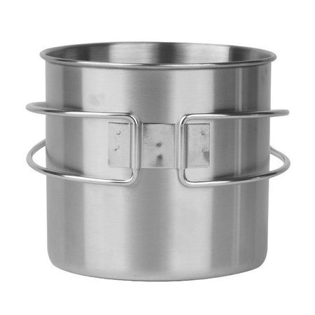 Steel mug with folding handle - 0.6L - Mil-Tec