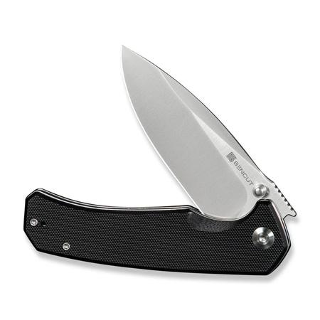 Sencut Skarnax Black G10, Satin 9Cr18MoV Folding Knife (S24025-1)