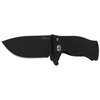 LionSteel SR Flipper Aluminum Black / Black Blade Folding Knife (SR11A BB)