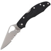 Spyderco Byrd Meadowlark 2 FRN Black Combination Folding Knife (BY04PSBK2)