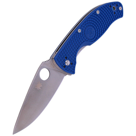 Spyderco Tenacious FRN Blue CPM S35VN Plain Folding Knife (C122PBL)