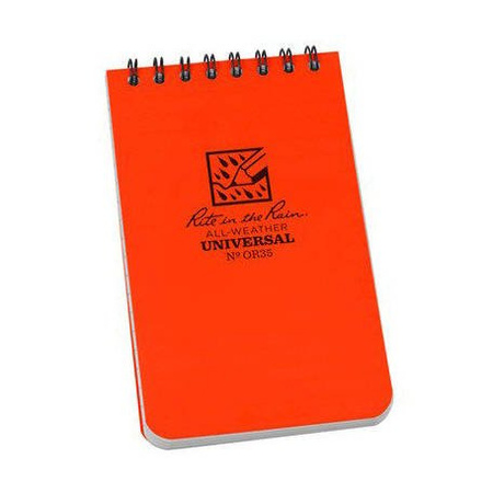 Rite in the Rain - Waterproof Notes - 3x5'' - Orange
