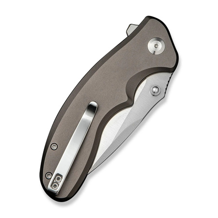 Sencut Cybrix Gray Aluminum, Satin 9Cr18MoV Folding Knife (S23098A-2)
