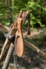 Plate - flat olive wood bowl 25 cm - Petromax - handmade