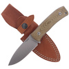 LionSteel Bushcraft Green Canvas Micarta Knife (M4 CVG)