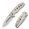 Civivi Triptych Ivory G10 Folding Knife, Satin 14C28N (C23085B-2)