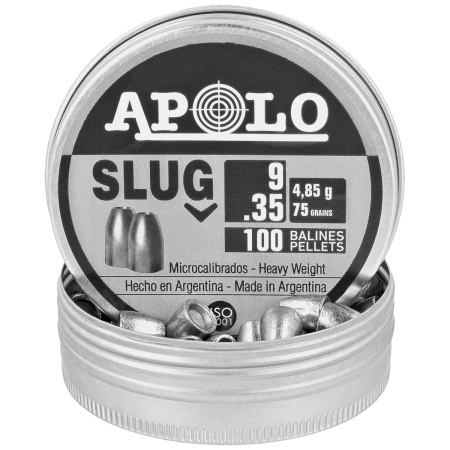 Apolo Slug 75 9 mm shot, 100 rounds. 4.85g/75.0gr (19307)