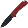 CIVIVI Elementum Flipper Knife Burgundy G10, Black Stonewashed (C907A-1)