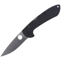 Spyderco Siren G-10 Black Plain Folding Knife (C247GP)