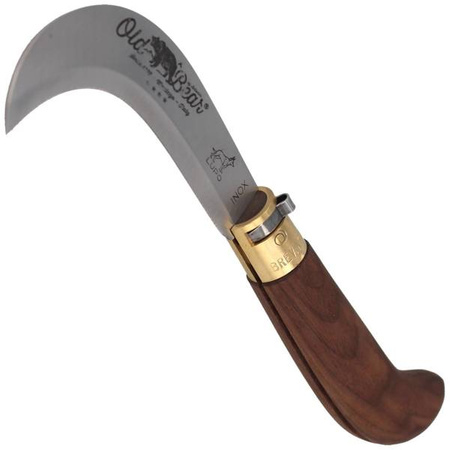 Old Bear Pruning Walnut 220mm knife (9747/21_LN)