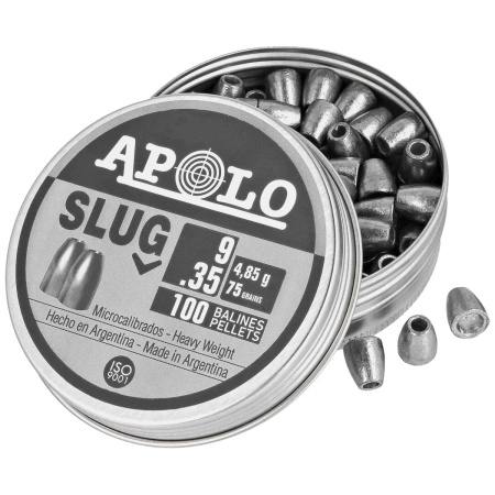Apolo Slug 75 9 mm shot, 100 rounds. 4.85g/75.0gr (19307)
