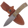 LionSteel Bushcraft Green Canvas Micarta Knife (M4 CVG)