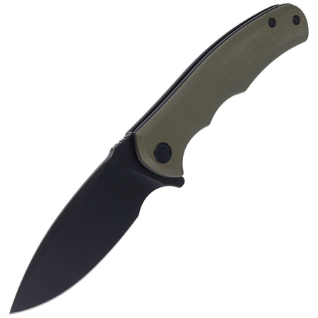 Civivi Mini Praxis OD Green G10 Folding Knife, Black Stonewashed D2 (C18026C-1CP)