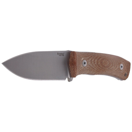 LionSteel Bushcraft Natural Canvas Micarta Knife (M4 CVN)