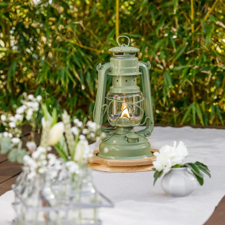 Oil lamp - Feuerhand Hurricane Lantern 276 - Sage Green