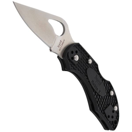 Spyderco Byrd Robin 2 FRN Black Plain Folding Knife (BY10PBK2)