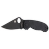 Spyderco Para 3 G-10 Black / Black Blade Plain Folding Knife - C223GPBK