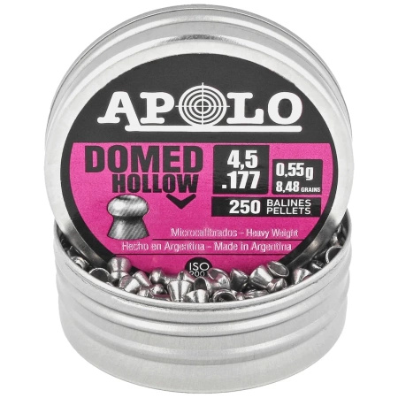 Apolo Domed Hollow 4.5 mm shot, 250 rounds. 0.55g/8.48gr (19202)