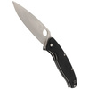 Spyderco Resilience G-10 Black Plain Folding Knife - C142GP