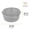 Petromax Cast Iron Spirit Oven FT12-T without feet