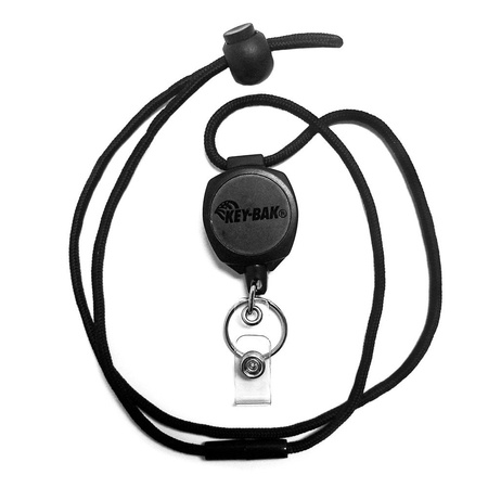 KEY-BAK - Sidekick® retractor with lanyard and badge attachment - 0KB1-0A44