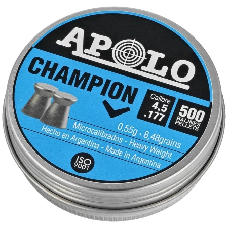 Apolo - Champion shot 4.5 mm, 500 rounds. 0.55g/8.48gr (19001)