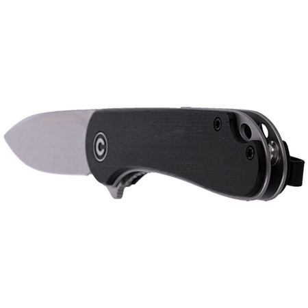 CIVIVI Elementum Flipper Knife Black Ebony Wood, Satin Finish (C907D)