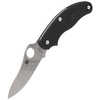 Spyderco UK Penknife FRN Black Drop Point Plain Folding Knife - C94PBK3