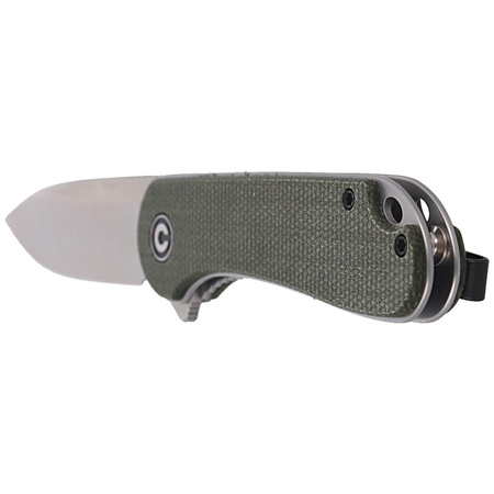 CIVIVI Elementum Flipper Knife Dark Green Micarta, Satin Finish (C907T)