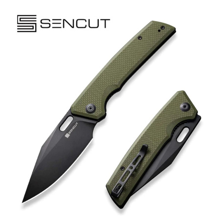 Sencut GlideStrike OD Green G10, Black 9Cr18MoV folding knife (S23018-3)