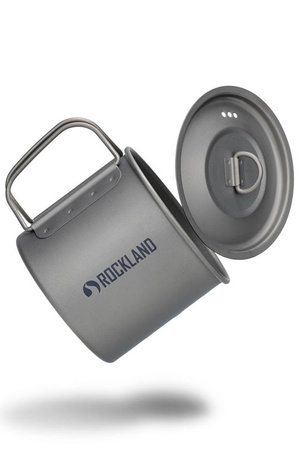 Rockland - Minimalist mug with lid - Titanium 0.6L