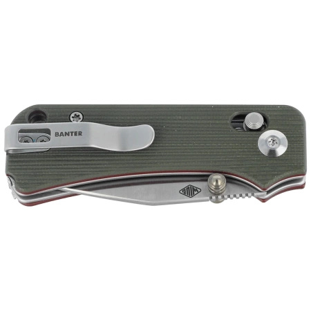 Civivi Baby Banter 2 TG Green G10 Folding Knife, Satin 14C28N by Ben Petersen (C24074-1)