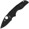 Spyderco Lil' Native Lightweight Black FRN, Black DLC CTS BD1N Folding Knife by Eric Glesser (C230PBBK)