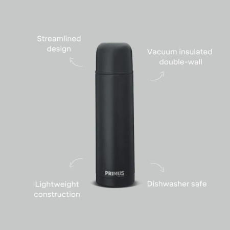 Primus - Classic Light Thermos 0.5L - Stainless Steel - Black
