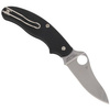 Spyderco UK Penknife FRN Black Drop Point Plain Folding Knife - C94PBK3