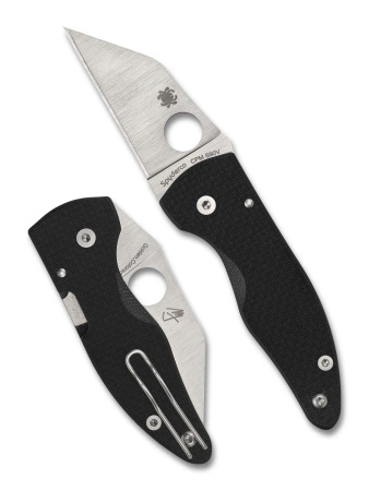 Spyderco MicroJimbo Sprint Run Knife Black G10, Satin CPM S90V by Michael Janich (C264CFP)