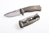 LionSteel SR22 Titanium Bronze, Satin Blade Folding Knife (SR22 B)