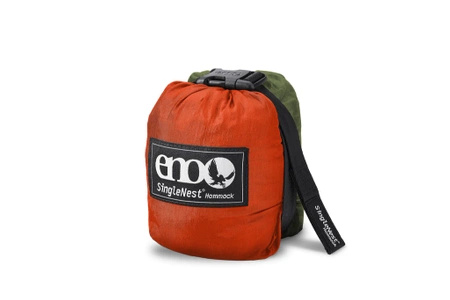 ENO SingleNest hiking hammock - Orange/Olive