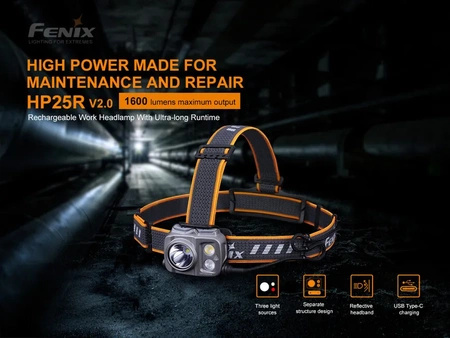 Fenix HP25R V headlamp flashlight2.0