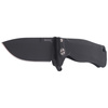 LionSteel SR Flipper Aluminum Black / Black Blade Folding Knife (SR22A BB)